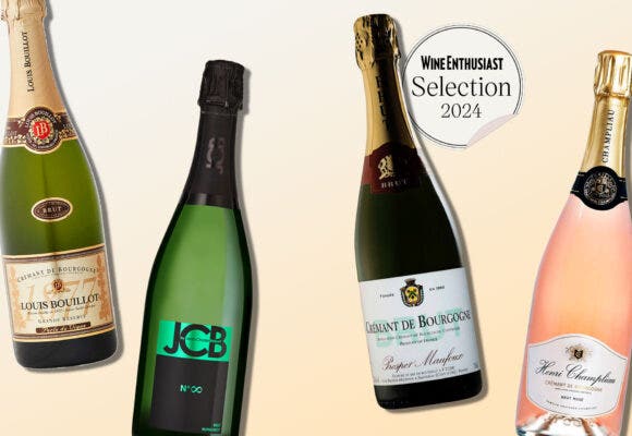 Bottles of Wine on a designed background